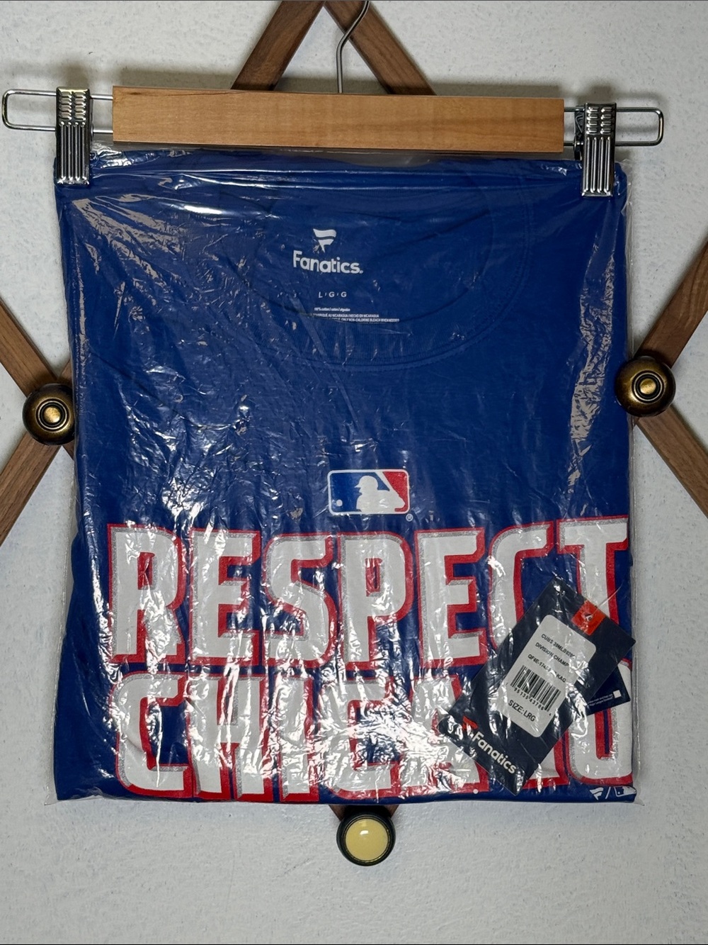 Fanatics Blue "Respect Chicago" Short Sleeve Tee